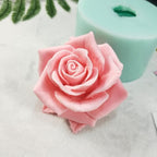 GreatMold 3D Blossom Rose Soap Mold Candle Mould Epoxy Resin Flower Crafts Silicone Molds Beautiful Rose Flower Wax Melt Cake Decoration Art Crafts Moulds