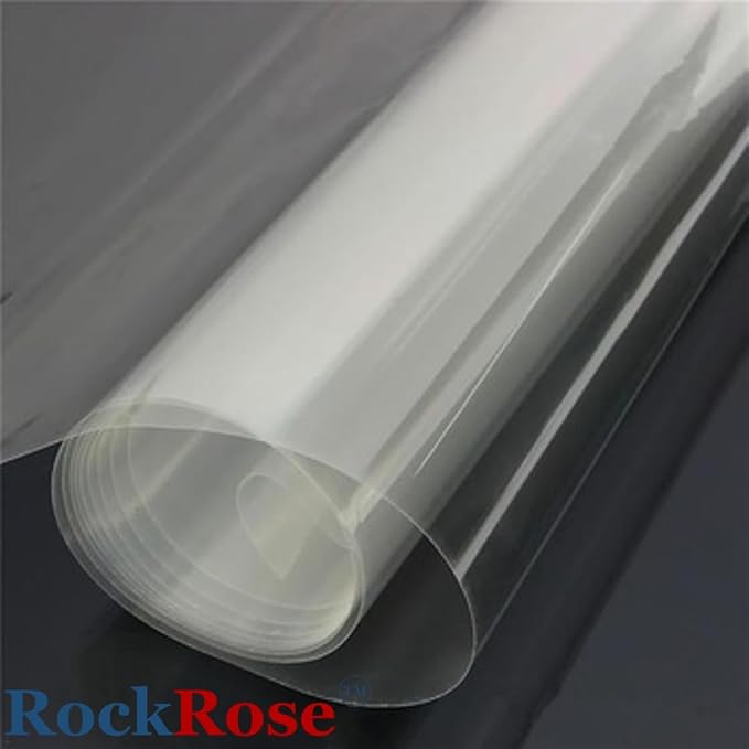 RockRose Security and Safety Clear Window Film - Anti-Shatter Tempered Glass Film for Home & Office Windows - Premium 4 Mil 99% UV Resistant Window Film for Enhanced Safety - (30 in X 10 Ft)