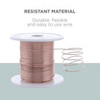 UTILE Armature Aluminum Wire 100 ft 18 Gauge 1.2 mm Anodized Craft Bendable Wire – Sculpting Metal Rose Gold for Bonsai Trees, Clay, Crafts, Plants, Gardening and Jewelry Making (Rose Gold)