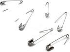 vrupin 100PCS-2.2In Safety Pins,Stainless Steel Safety Pins,Safety Pins Bulk Metal Silver Sewing Pins Clothing Clips Tool 55mm Decorative Safety pins