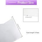 Closed Cell Neoprene Foam Rubber Sheet with Adhesive - 72 x 17 x 1/4 Inch Multi-Function Insulation, Soundproofing, and Weatherproof Foam Padding Easy Cut DIY, White