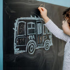 Chalkboard Paint Black Chalk Board Paint for Wood, Metal, Glass, Wall, Plaster Boards Sign, Frame Any Surface Black Matte Finish, Acrylic Non-Toxic, Quick-Dry - 250g, 9oz, Cover