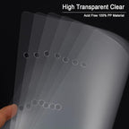30 Sheets 9.84 x 10.24" Clear Insert Page Protectors Film - Exclusive Customized (NOT Pocket Non-adhesive) Acid Free Flexible Photo Sheet Divider, ONLY match ADVcer 10x10 Photo Album Scrapbooks