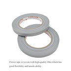 HAHIYO Silver 0.5Inch Wide Floral Tape, Waterproof Florist Tape Flower Wrap Adhesive Waterproof Decorative Tape for Bouquet Stem Wrapping Flower Arranging and Floral Craft, 2Rolls 200Feet/66Yard