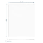 Clear Acrylic Sheet 5" x 7" Cast Plexiglass Panel 1/8" Thick (3mm) Transparent Plastic Board for Sign, Craft, Display Projects, Laser Cutting, Engraving, Pack of 2