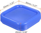 HARFINGTON Magnetic Pin Cushion Square Plastic Magnetic Sewing Pin Holder Storage Case Needle Cushion Tool for Sewing DIY Projects, Blue