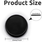 Set of 100 1 Inch Opaque Plastic Learning Counters Mini Poker Chips Game Tokens with Storage Box (1 Inch, Black)