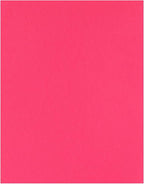PA Paper Accents Stash Builder Cardstock 8.5" x 11" Hot Pink, 65lb Colored cardstock Paper for Card Making, Scrapbooking, Printing, Quilling and Crafts, 25 Piece Pack
