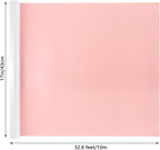 NESCCI Off White & Pink Matte Wrapping Paper,Double Sided Solid Color Pearly-Lustre Paper,Gift Wrapping Paper,Perfect for Wedding,Valentine's Day,Birthday,Christmas,Baby Shower (17 Inches X 32.8 Feet)