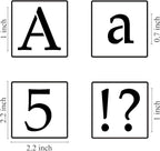1 Inch Alphabet Letter Stencils for Painting - 70 Pack Letter and Number Stencil Templates with Signs for Painting on Wood, Reusable Alphabet and Numbers Stencils for Chalkboard Wood Signs & Wall Art