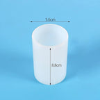 2 Pack Cylinder & Round Candle Molds - 2 Size Style - 3D Silicone Molds for Resin & Chocolate, Handmade Cylinder Molds