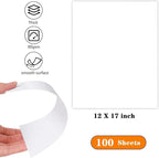 WAUPPY 12"x17" Sketch Drawing Paper 100 Sheets Art Craft Paper for Doodle, Kids Arts Supplies White Coloring Paper