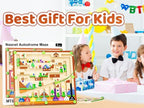 Magnetic Alphabet Maze,Montessori Magnetic Maze Board (Airplane)