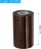 PATIKIL 4"x400Ft Hot Stamping Foil Paper, Heat Transfer Hot Stamping Paper Foil Roll for Leather DIY Logo Decor Craft Gift Package Scrapbook Card, Brown