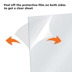 Egofine Plexiglass Sheets Acrylic Sheets 20 Pack of 8x10’’ 0.04 Thick Clear Plastic Cast Transparent Plexi Glass for Crafting Projects, Replacement Picture Frame Glass, DIY Display, Easy to Cut