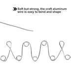 Tenn Well 9 Gauge Aluminum Craft Wire, 50 Feet 3mm Bendable Armature Wire for Sculpting, Jewelry Making, Doll Making, Crafting, Modelling, Bonsai Training