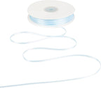 HUIHUANG Light Blue Thin Satin Ribbon 1/8 inch Ribbon 100 Yards Roll Double Face Craft Ribbon for DIY Crafts Gift Wrapping Bows Decoration Sewing and Invitation Card Hanging Tags Baby Shower Decor