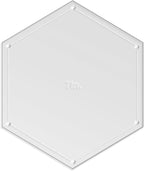 Hexagon Quilting Template Set - 7" with 1/4" Seam Allowance - Durable Acrylic Templates for Quilting, Patchwork, Crafting, & Sewing Projects - Clear Templates for Accurate Designing