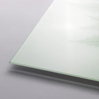 Empire Art Direct Frameless Free Floating Tempered Glass Panel Graphic Wall Art Ready to Hang, 16" x 20", Green Flower