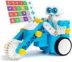 WhalesBot C3 Pro 12-in-1 Remote Control & Coding Robot Kit for Kids 4+, Advanced Smart Panel & Cards Programming, Educational STEM Toy, Block Building Set with Controller & Motor for Kids 4-6, 5-7