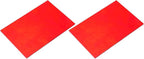 MECCANIXITY 2 Pcs Stained Glass Sheet Mosaic Tile 7.9 Inch x 5.9 Inch Red Stained Glass Sheets for Crafts DIY Art Project