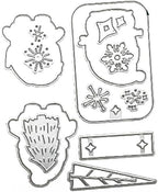 2025-2026 Stamps and Dies for Card Making, Stamps and Dies Set 2025 for Christmas and Halloween, Die Cut DIY Various Festivals Album Scrapbooking Birthdays Greeting Card (M4338)
