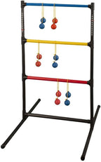 Champion Sports Outdoor Ladder Ball Game: Backyard Party, Camping & Beach Games Ladder Golf Set for Adults and Kids with Bolas Balls and Carrying Case , 39"H X 22"W With 33" Deep Base Set
