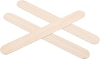 SOUJAP 600pcs 8 Inch Popsicle Sticks, Wooden Craft Sticks Bulk, Wood Ice Cream Sticks for Crafts Projects
