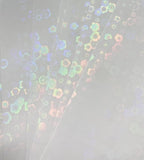 Syntego A4 Self Adhesive Transparent Holographic Sticker Paper Vinyl 8.5 X 11 Lamination Sheets 10 Sheets (Flowers)