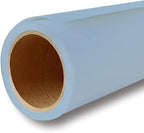 Yizhily Seamless Photogrphy Background Paper, Paper Backdrop Roll for Photoshoot, 53" x16', Sky Blue