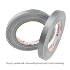 HAHIYO Silver 0.5Inch Wide Floral Tape, Waterproof Florist Tape Flower Wrap Adhesive Waterproof Decorative Tape for Bouquet Stem Wrapping Flower Arranging and Floral Craft, 2Rolls 200Feet/66Yard