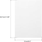MECCANIXITY Colored Vellum Paper, 20 Sheet White Transparency 11.7 x 8.2 Printable Vellum Paper, Translucent Vellum Sheets for Printing Wedding Invitations, Ink Jet Laser Printer