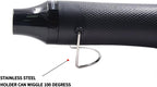 Heat Gun,mofa Hot Air Gun Tools Shrink Gun with Stand For DIY Embossing And Drying Paint Multi-Purpose Electric Heating Nozzle 300W 110V (Black,Black)