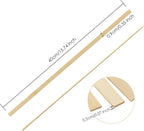Pllieay 200 Pieces Bamboo Sticks Wood Extra Long Sticks for Crafting (15.7 Inches Length × 3/8 Inches Width)
