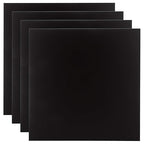 4PCS 12 x 12 x 1/32 (0.04”) Inch Anodized Aluminum Sheet, Black Aluminum Engraving Blanks, 0.8MM Thin Metal Plates for Laser Engraving, Crafting, DIY, House Decoration