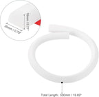 uxcell Flexible Molding Trim, 20 Inch Flexible Quarter Round Molding Silicone Peel and Stick Trim Self Adhesive Shower Water Barrier for Corner Decor Bathroom Kitchen, White