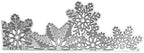 Metal Cutting Dies DIY Merry Christams Embossing Stencil Template Scrapbooking Card Making Mold Photo Album Arts Crafts Tools (Snowflakes label-13.3x4.2cm)