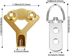 SDTC Tech Adjustable Picture Hanging Wire Kit 2m x 1.5mm Stainless Steel Wire Rope, D-Rings, Wall Mounting Hooks, Adjustable Hangers, Level & Screws for Paintings Photos Mirror Frames Hold Up to 80lbs