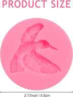 Hummingbird Silicone Fondant Mold, Bird Cake Decorating Mold, Pink, Set of 2
