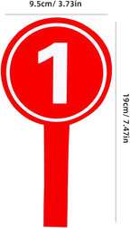 10pcs Handheld Score Paddles Foam Number Scoreboards 1-10 Voting Scoreboards for Sport Competition Classroom Voting and Answers