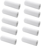 4 inch Paint Roller Covers,Foam Refill for Paint Rollers,Naps for Paint Roller Brush, Small Roller Nap with High Density Sponge Paint Roller Sleeve Replacements(10 Pieces)