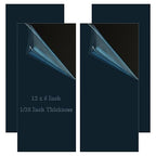 4 Pack Black Anodized Aluminum Sheet 6 x 12 x 1/25 Inch, 5052 Aluminum Sheet, 1mm Thickness Aluminum Plate Covered with Protective Film for Industry Crafting