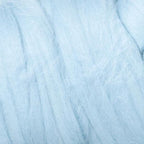 Kondoos Colored Natural Wool roving, 8 OZ. Best Wool for Needle Felting, Wet Felting, handcrafts and Spinning. (Light Blue)