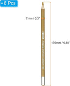 PATIKIL Watercolor Pencil, 6Pcs Water Soluble Pencils for Blending, Coloring, Sketch Drawing, Painting, Bright Orange