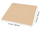 1 Pcs C280 Brass Sheet, 11.8" x 11.8", 18 Gauge(0.04"/1.02mm) Thickness, No Scratches, Protective Film on Both Sides