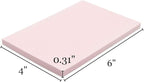 Tosnail 16 Pack 4" x 6" Rubber Stamp Carving Blocks, Soft Rubber for Craft Project - Great for Beginners and Professional - Pink