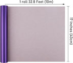 NESCCI Deep Purple Matte Wrapping Paper,Solid Color Pearly-Lustre Paper-3 Roll,17 Inches X 32.8 Feet Per roll.Gift Wrapping Paper,Perfect for Wedding,Valentine's Day,Birthday, Christmas,Baby Shower