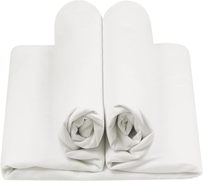 HOTGODEN Light Weight 100% Cotton Muslin Fabric: 59 inch x 2,5,10 Yards Bleached Muslin Linen Fabric Material for Sewing Material Apparel Cloth