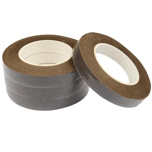 4 Rolls Floral Tape 1/2" Wide 30 Yards/Roll Floral Tapes for Bouquet Stem Wrap and Flowers Making Craft Projects (Brown)