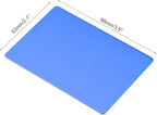 uxcell Blank Metal Card 88x53x0.8mm Anodized Aluminum Plate for DIY Laser Printing Engraving Blue 5 Pcs